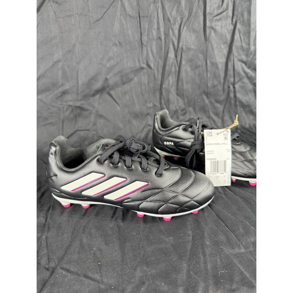Adidas Copa Pure.3 FG Junior Soccer Shoes Youth Size 1 Cleats New Black